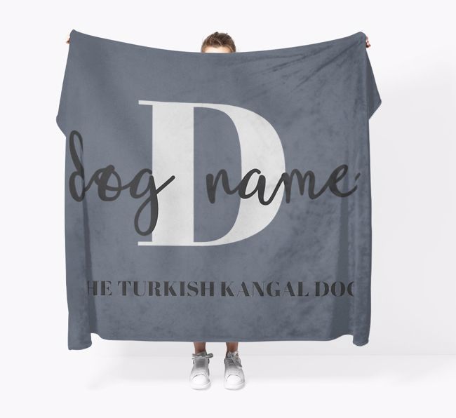 Name and Initial: Personalised {breedFullName} Throw Blanket